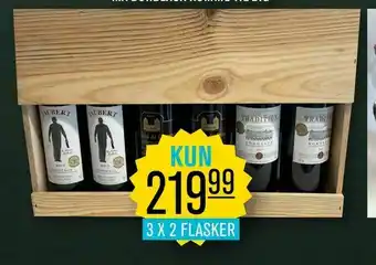 Priss Rødvin vinkasse bordeaux. kun tilbud