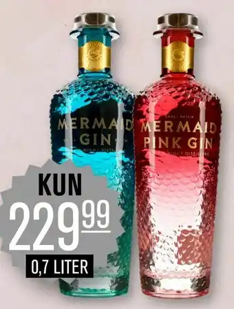 Priss Gin mermaid pink tilbud