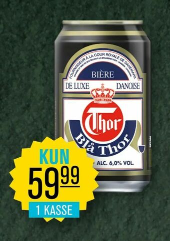 Priss øl blå thor tilbud