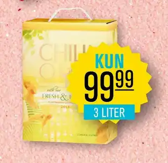 Priss Bib hvidvin 3 liter chill out tilbud