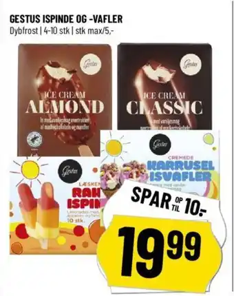 Løvbjerg GESTUS ISPINDE OG -VAFLER tilbud