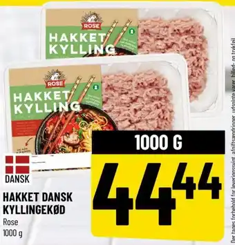 HAKKET DANSK KYLLINGEKØD