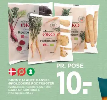 MENY GRØN BALANCE DANSKE ØKOLOGISKE RODFRUGTER tilbud