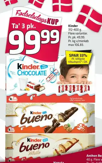 Fleggaard Kinder tilbud