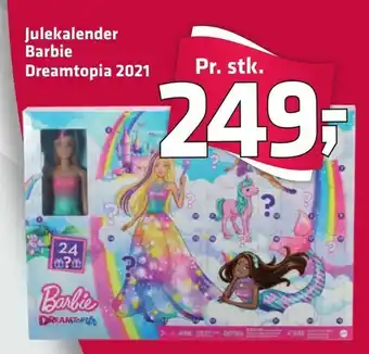 Fleggaard Julekalender Barbie Dreamtopia 2021 tilbud