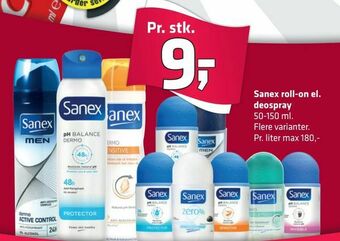 Fleggaard Sanex roll-on el. deospray tilbud