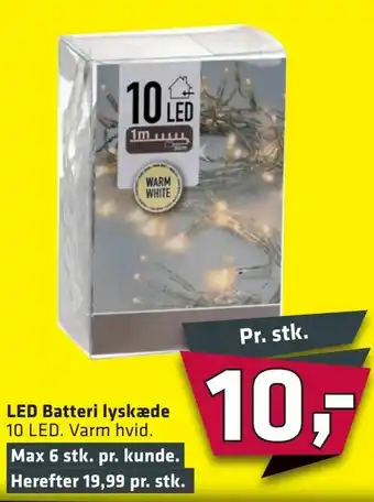 Fleggaard LED Batteri lyskæde tilbud
