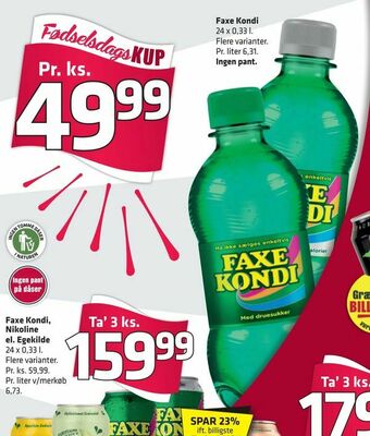 Fleggaard Faxe Kondi tilbud
