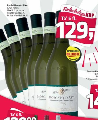 Fleggaard Patrizi Moscato D'Asti tilbud