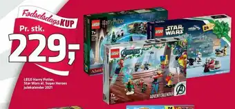 LEGO Harry Potter, Star Wars el. Super Heroes julekalender 2021