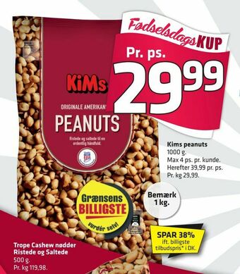 Fleggaard Kims peanuts tilbud