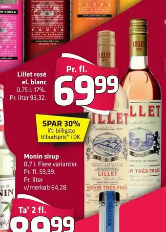 Fleggaard Lillet rosé el. blanc tilbud