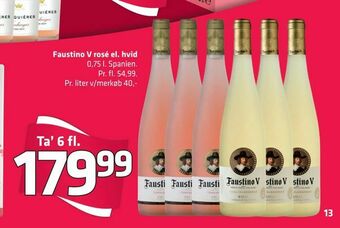 Fleggaard Faustino V rosé el. hvid tilbud