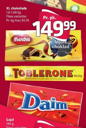 Fleggaard XL chokolade tilbud