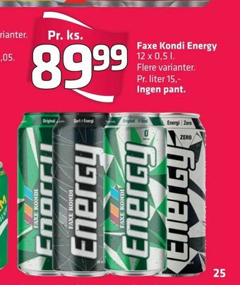 Fleggaard Faxe Kondi Energy tilbud