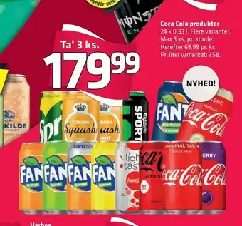Fleggaard Coca Cola produkter tilbud