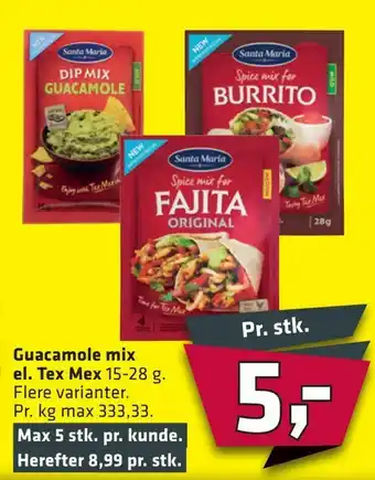 Fleggaard Guacamole mix el. Tex Mex tilbud