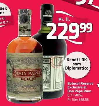 Fleggaard Botucal Reserva Exclusiva el. Don Papa Rum tilbud