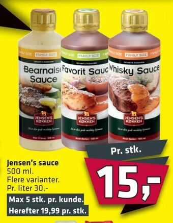 Fleggaard Jensen's sauce tilbud