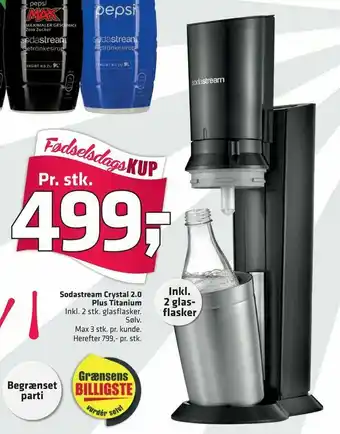 Fleggaard Sodastream Crystal 2,0 Plus Titanium tilbud