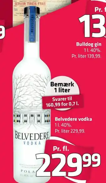 Fleggaard Belvedere vodka tilbud