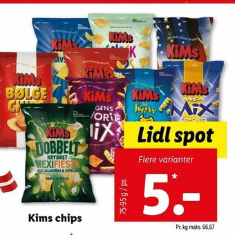 Let-Køb Kims chips tilbud