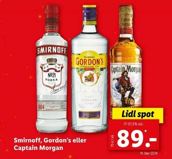 Let-Køb Smirnoff, Gordon's eller Captain Morgan tilbud