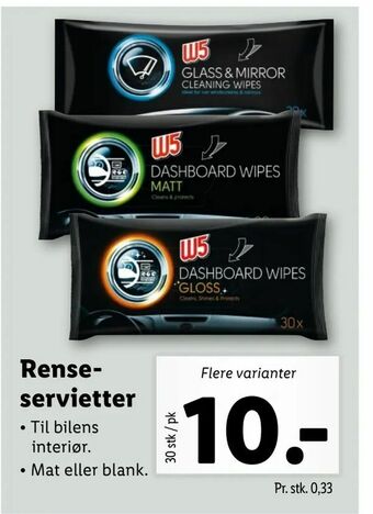 Renseservietter