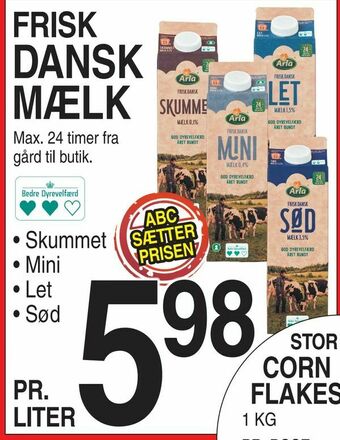 ABC Lavpris Frisk dansk mælk tilbud