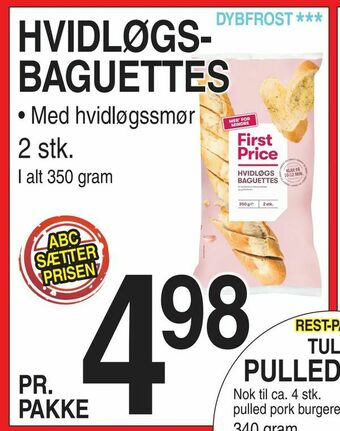 ABC Lavpris Hvidløgs- baguettes tilbud