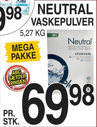 ABC Lavpris Neutral vaskepulver tilbud