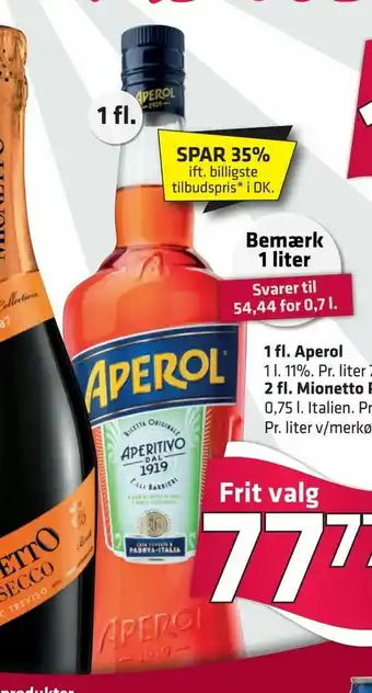 Fleggaard 1 fl. Aperol tilbud
