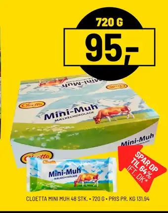 CLOETTA MINI MUH 48 STK