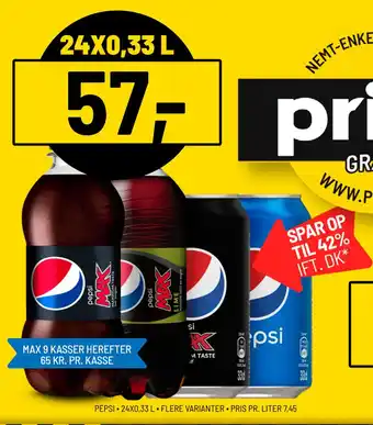 Priss PEPSI tilbud