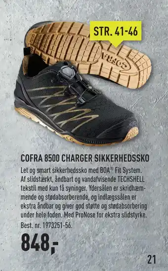 Johannes Fog COFRA 8500 CHARGER SIKKERHEDSSKO tilbud