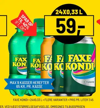 Priss FAXE KONDI tilbud