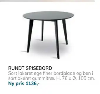 Daells Bolighus RUNDT SPISEBORD tilbud