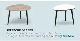 Daells Bolighus SOFABORD DRÅBEN tilbud