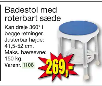 Harald Nyborg Badestol med roterbart sæde tilbud