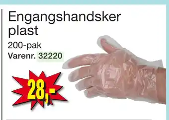 Harald Nyborg Engangshandsker plast tilbud