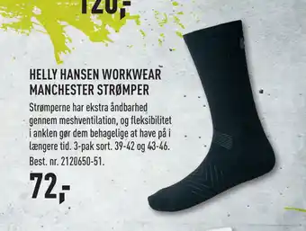 Johannes Fog HELLY HANSEN WORKWEAR MANCHESTER STRØMPER tilbud