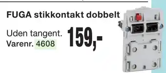 Harald Nyborg FUGA stikkontakt dobbelt tilbud