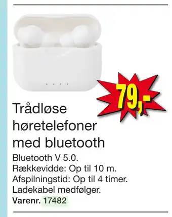 Harald Nyborg Trådløse høretelefoner med bluetooth tilbud