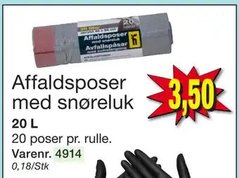 Harald Nyborg Affaldsposer med snøreluk tilbud