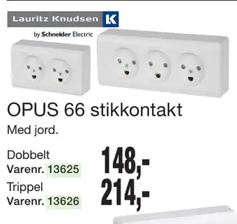 Harald Nyborg OPUS 66 stikkontakt tilbud