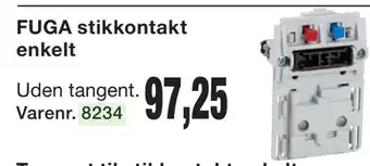 Harald Nyborg FUGA stikkontakt enkelt tilbud