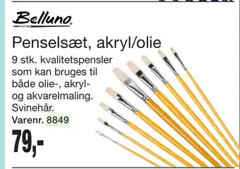 Harald Nyborg Penselsæt, akryl/olie tilbud