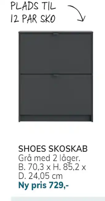Daells Bolighus SHOES SKOSKAB tilbud
