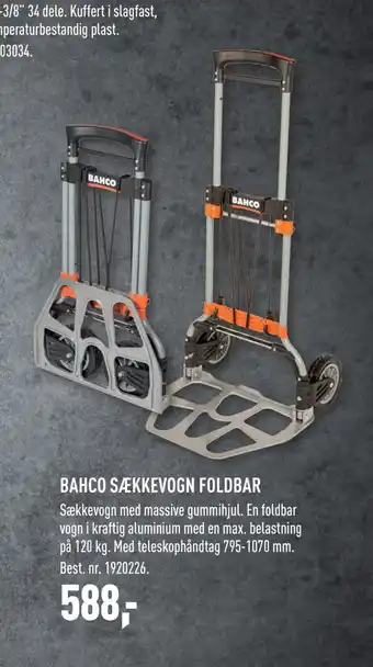 Johannes Fog BAHCO SÆKKEVOGN FOLDBAR tilbud
