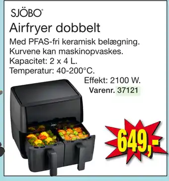 Harald Nyborg Airfryer dobbelt tilbud